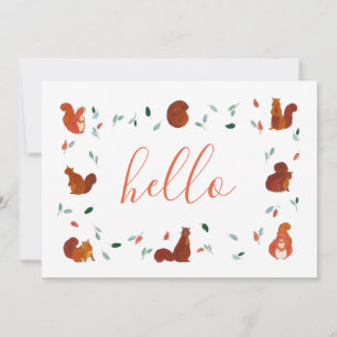 Cute Squirrels Card