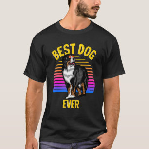 Cute St Bernard Best Dog Puppy Retro T-Shirt
