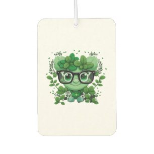 cute st Patricks day cute shamrock wherein glasses Air Freshener