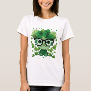 cute st Patricks day cute shamrock wherein glasses T-Shirt