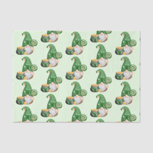 Cute St. Patrick's Day Lucky Gnomes  Tissue Paper