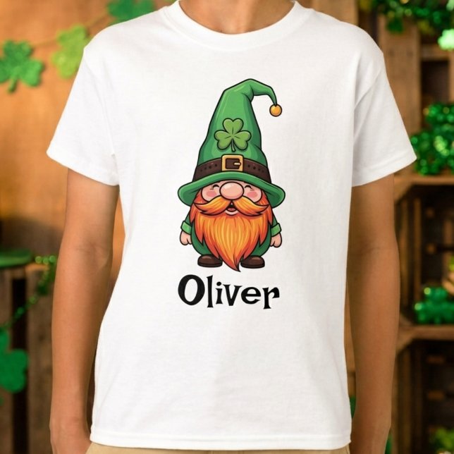Cute St. Patrick's Day Lucky Leprechaun Gnome  T-Shirt (Creator Uploaded)