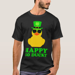 Cute St Patrick's Day Rubber Duck Sunglasses Hat F T-Shirt