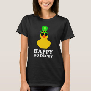 Cute St Patrick's Day Rubber Duck Sunglasses Hat P T-Shirt