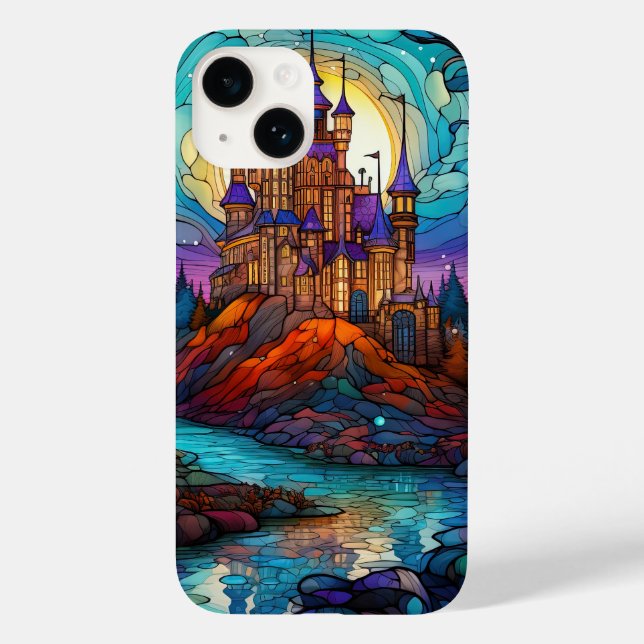 cute stained Magical castle Case-Mate iPhone Case (Back)