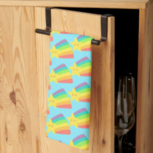 Cute Star Rainbow Kitchen Towel