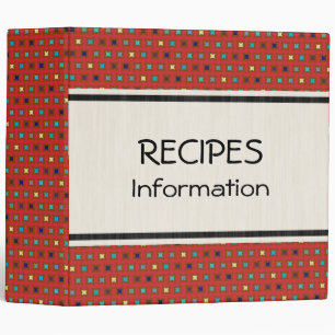 Cute Star Squares Modern Geometric Pattern Binder
