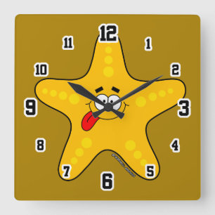 Cute Starfish Wall Clock