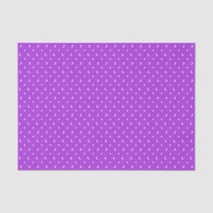 Cute Stars and Moons on Purple Pattern Tissue Paper