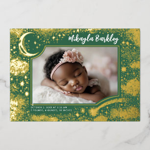 Cute Stars Moon Celestial Newborn Photo Birth