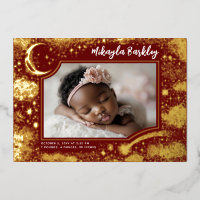 Cute Stars Moon Celestial Newborn Photo Birth