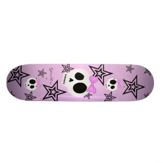 Cute Stars n Skulls Deck Skateboard