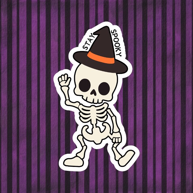 Cute Stay Spooky Halloween Skeleton w/ Hat (Creator Uploaded)