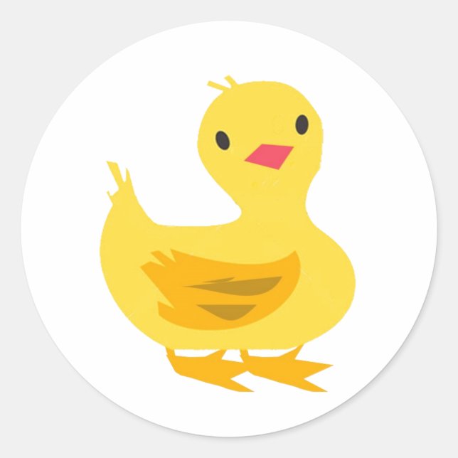 Cute Sticker with Duckling (Front)