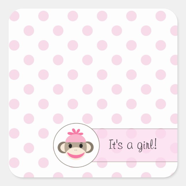 Cute Stickers By The Sock Monkey Shoppe (Front)
