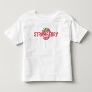 Cute Strawberry Baby Style Toddler T-shirt
