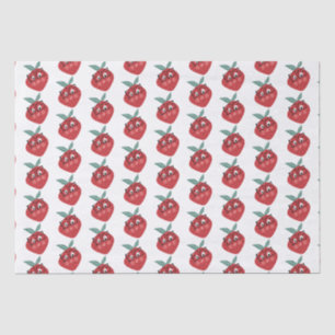 Cute Strawberry Cartoon Hand Drawn Doodle      Tissue Paper