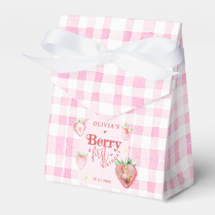 Cute Strawberry Daisy Berry First Photo Brithday Favor Box