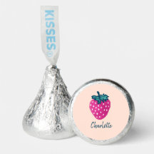 Cute Strawberry Fruit Custom Name 