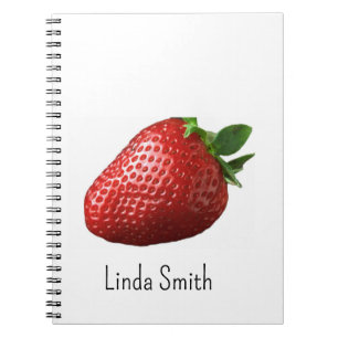 Cute Strawberry Fruit Spiral Notebook 
