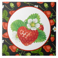 cute strawberry kitchen decor
