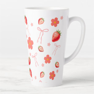 Cute Strawberry Latte Mug