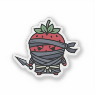 Cute Strawberry Ninja Assassin Japanese Pop Art