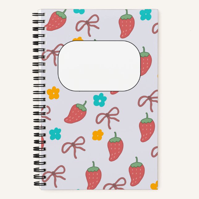 Cute Strawberry Notebook (Front)