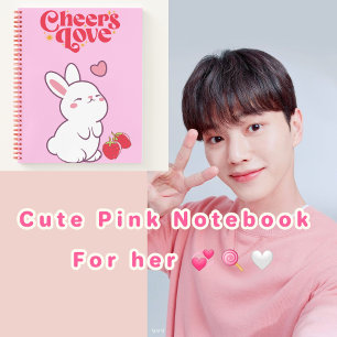 Cute strawberry 💗🍓🌷 notebook