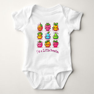 Cute Strawberry Orange Pear & Berry 🍓✨ Baby Bodysuit