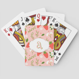 Cute Strawberry Pattern Classic Playing Cards