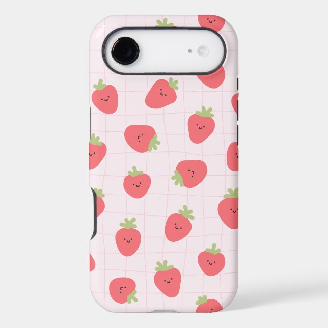 Cute Strawberry Pattern – Kawaii Strawberry (Verso)