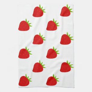Cute Strawberry Pattern Kitchen Towel