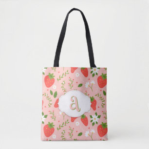 Cute Strawberry Pattern  Tote Bag