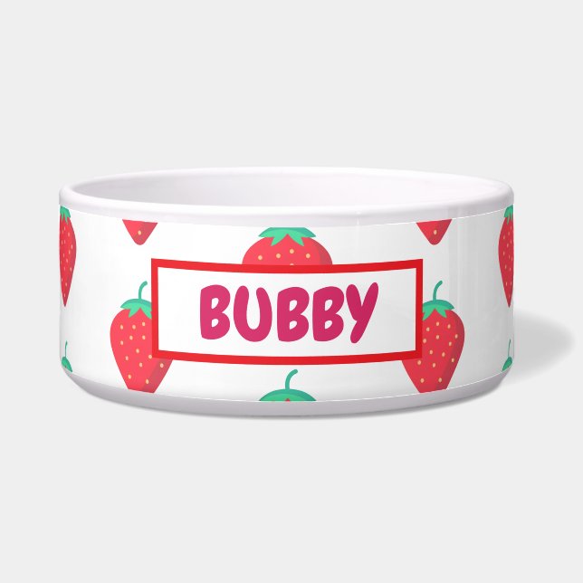 Cute Strawberry Pet Lover Aesthetic Pattern (Front)
