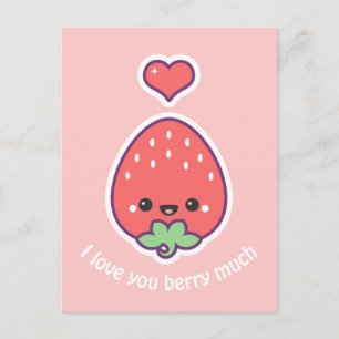 Cute Strawberry Postcard
