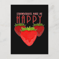 Cute Strawberry Quote Design | Kawaii Fruit Bold