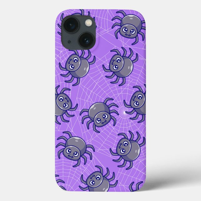 Cute Strawberry Spider Web Aesthetic Pattern Kawai Case-Mate iPhone Case (Back)