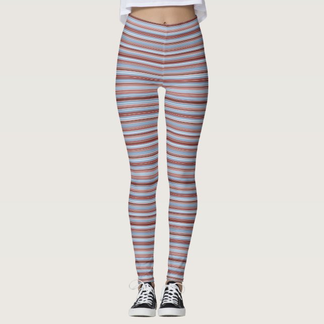 Cute Stripe Leggings Long (Front)