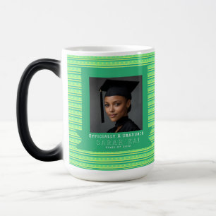 Cute Stripe Print Phd Grad Magic Mug