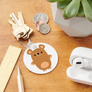 Cute Strong Cartoon Bear keychain