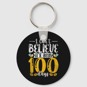 Cute Student Bee I Cant Believe Its Been 100 Days Keychain