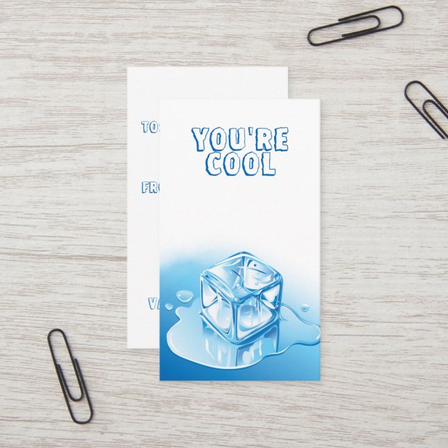 Cute Student Happy Valentines Day From Teacher Business Card (Front/Back In Situ)