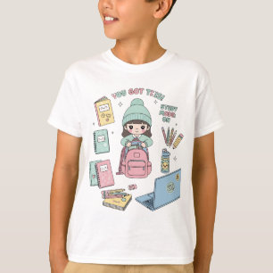 Cute Study Mode On   You Got This kids T-Shirt