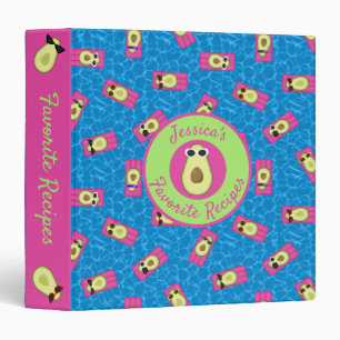 Cute Stylish Avocados Recipe Binder