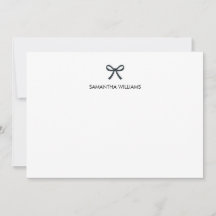 Cute Stylish Girly Monogram Name Script Ribbon Bow