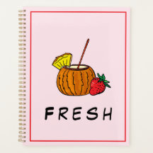 Cute Stylish Modern Coctail Strawberry Pink
