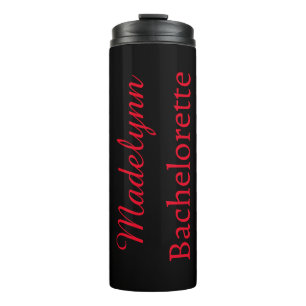 Cute Stylish Personalized Bridesmaid  Thermal Tumbler