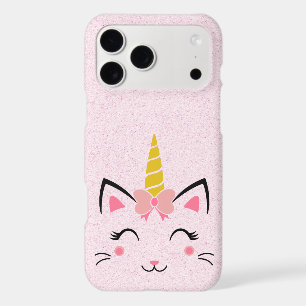 Cute stylized cat unicorn