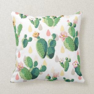 Cute Succulent Lovely Cactus Pillow